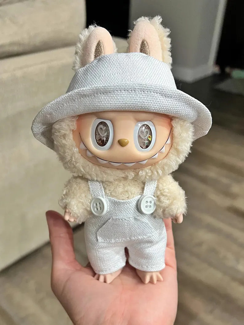 Labubu Overalls With Matching Bucket Hat