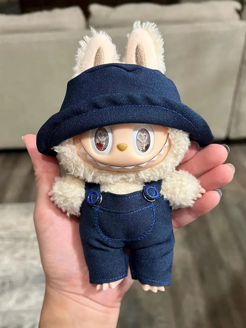 Labubu Overalls With Matching Bucket Hat