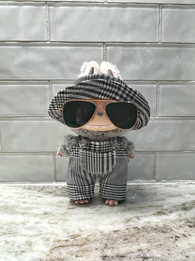Labubu Overalls With Matching Bucket Hat