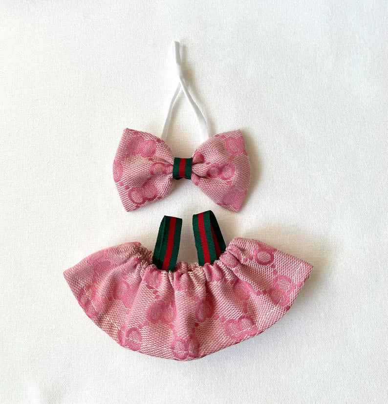 Dress With Bow For Labubu
