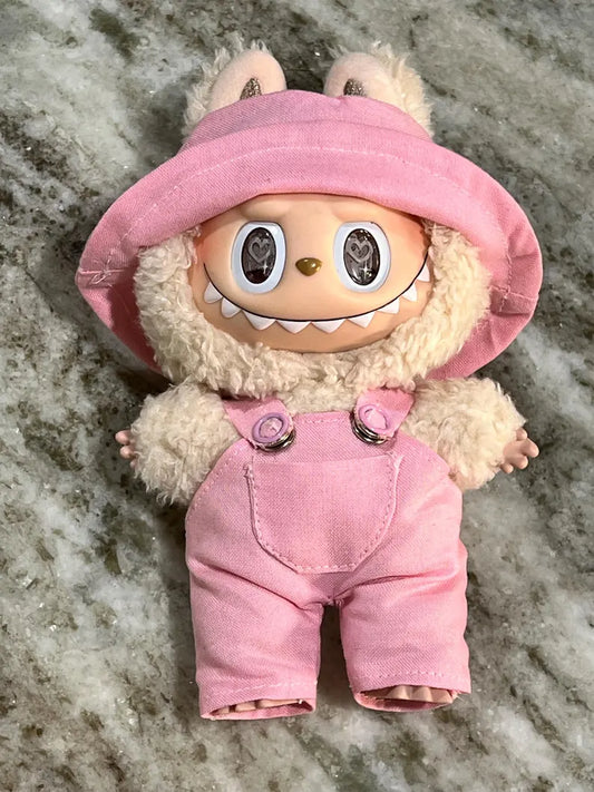 Labubu Overalls With Matching Bucket Hat